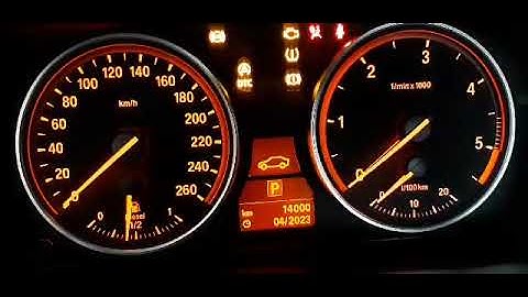 BMW cluster startup needle sweep and engine temperature