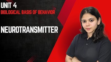 Neurotransmitters | Unit 4 Biological Basis of Behavior | UGC NET DECEMBER 2025