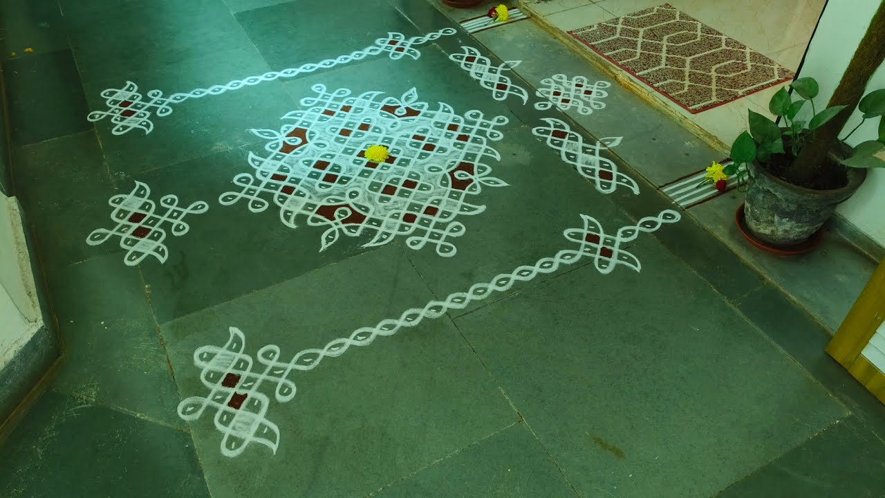 Thai Madham Special 15 dots Sikkukolam design / Thai Velli / My Friday kolam 