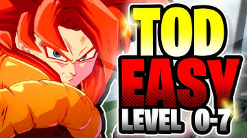 (SS4 GOGETA) EASY TOD COMBO ▰ LEVEL 0-7 (STEP BY STEP GUIDE!) | Dragonball FighterZ!