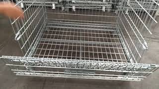 How to use Collapsible & Stackable Wire Mesh Container