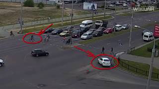 Колесника - Краснознаменная. ДТП. 03.09.2019. Брест видео