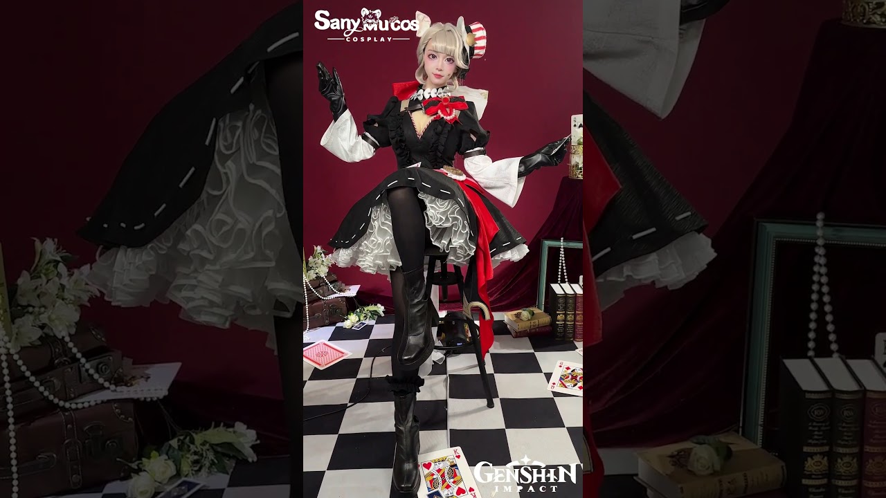 🎀Genshin Impact Lynette x KFC Cosplay Costume, Premium Edition.🎀 #sanymucos #genshinimpact #cosplay