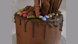 Chocolate overload cake with name