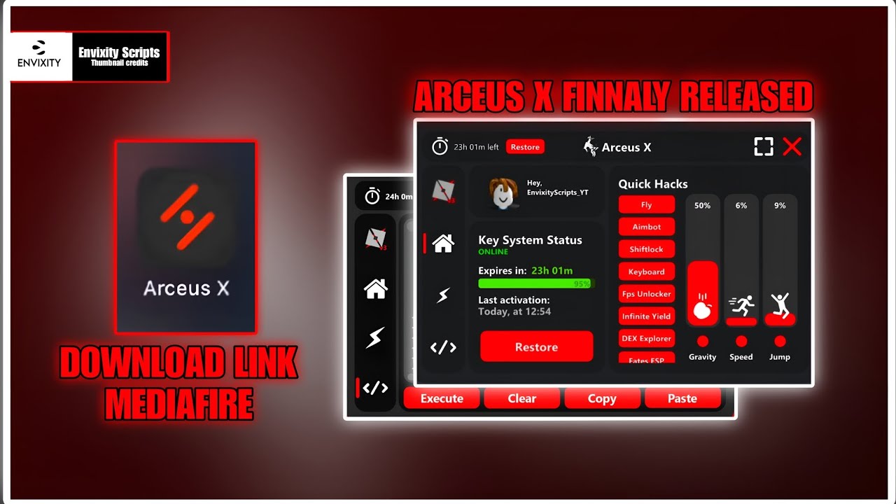 Roblox Arceus x V3 Apk Direct Link Download Mediafire New Update ! 17  November 2022 