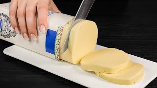 Don't buy cheese! Delicious homemade cheese in 5 minutes! 1 kg of cheese from 1 liter of milk!