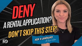 How to Deny a Rental Application the Right Way