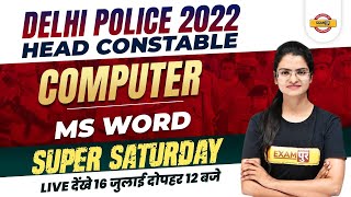 DELHI POLICE HEAD CONSTABLE COMPUTER CLASS | COMPUTER MS WORD FOR DELHI POLICE CONSATBLE PREETI MAM