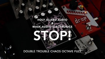 Holy Island Audio & Mask Audio Electronics STOP! Double Fuzz ~ Baritone guitar & Digitakt demo