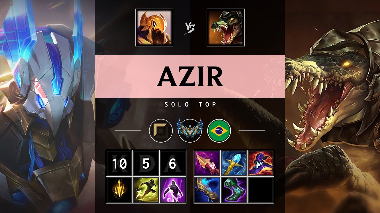 Azir Top vs Renekton - BR Challenger Patch 25.16