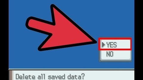 How To Delete Pokemon Save Data