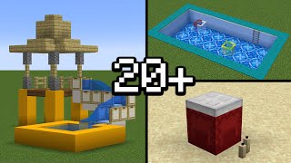20+ SUMMER Build Hacks in Minecraft!