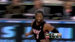 LeBron James - Assist to Flash (Heat vs Nets)