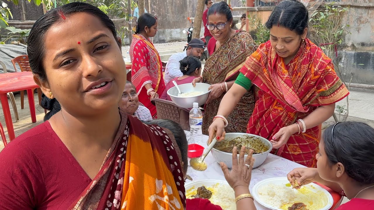 প্রথম বার ৫০ জন লোকের রান্না করলাম মাছের রসা ও মাংস 
