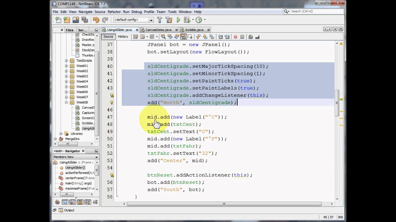 Java GUI Using a slider bar YouTube
