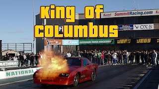 King of Columbus (Wreck, explosion and close calls) #src #noprep #racing #dragracing #smalltire