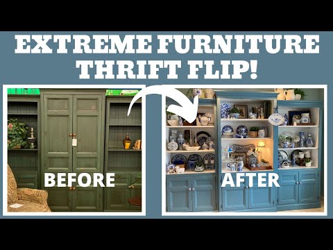 DIY Furniture Flip/High-End Furniture Dupe/Cottage China Cabinet DIY Furniture Flip/High-End Furniture Dupe/Cottage China Cabinet