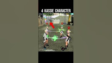 4 Kassie Character Ability Test 🔥 Free Fire New Character Kassie Skill #srikantaff