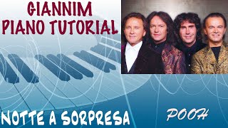 Video thumbnail of "Notte a sorpresa (POOH) - Tutorial per pianoforte by GianniM (X Spartito vd info)"