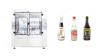 Automatic Linear Negative Pressure Filling Machine for Soy Sauce , Vinegar ,  Juice, etc