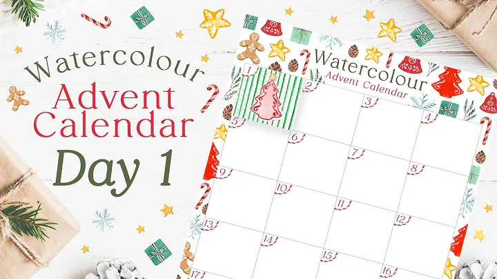 Watercolour Advent Calendar 2025 – Day 1 Opening + Beginner-Friendly Painting