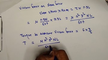 Power absorbed in viscous flow | Numerical on viscous flow RK Bansal Q.No. 7