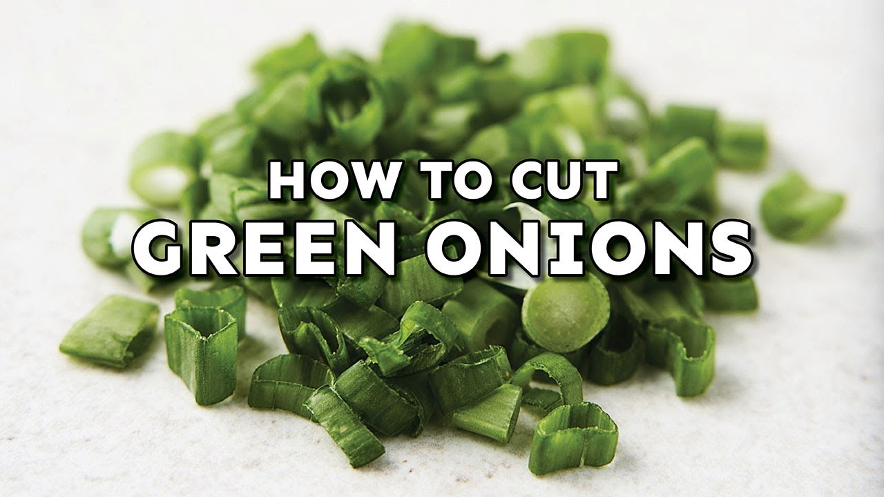 How to Cut Green Onions YouTube