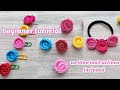 5 Minute Crochet Mini Rose Quick Easy And Beautiful For Beginners Step By Step Pattern