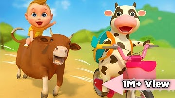 The Names Of Animals: Cow, Elephant, Lion, Tiger, Crocodile - Explore Animals In The Jungle