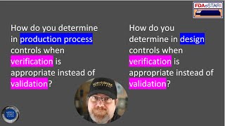 Is verification or validation appropriate?