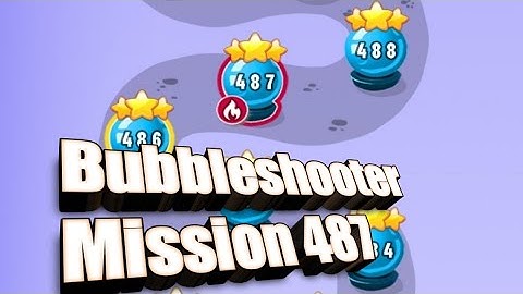 Bubble shooter game 🎮  Mission 487  Hard | #Bubbleshooter game level 487 | Bubbleshooter game 🎮