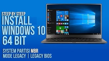 24# Langkah Langkah  Install Ulang Laptop Windows 10 di  Partisi MBR  Mode Legacy | Bios Legacy