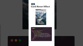 Card hover effect #hovereffect #cardanimation #card #learnhtml5andcss3 #webdesign #shorts#shortsfeed
