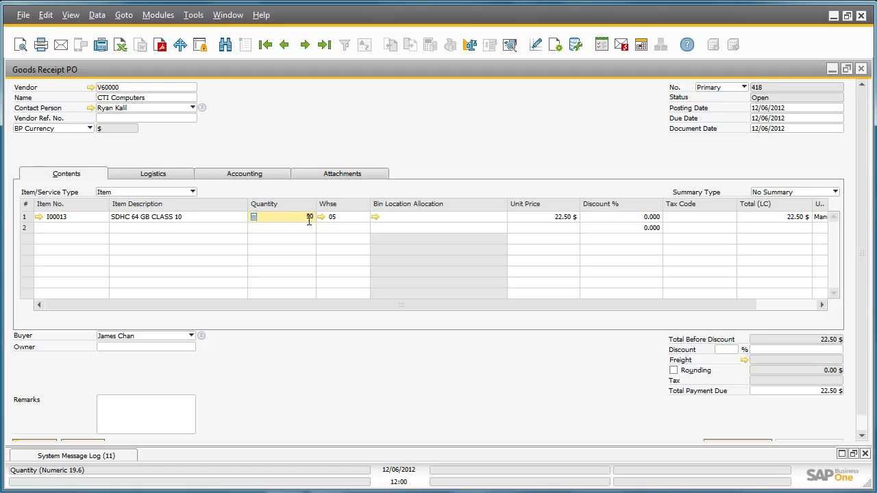 SAP Business One 9.0 - Bin Locations