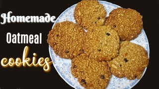 Homemade Oatmeal Biscuits | ओट के स्वादिष्टऔर हैल्थी  बिस्किट | Egg-Free Cookies | #209