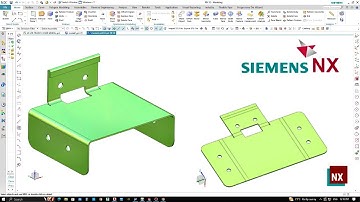 Siemens Nx sheet metal simple practice exercise