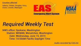 EAS #311: NWR Required Weekly Test- June 19, 2019- 10:59AM PDT