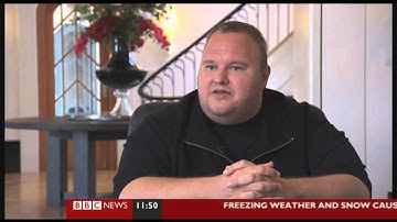 Kim Dotcom of MEGA talks to the BBC