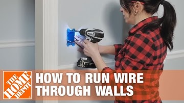 How to Run/Fish Electrical Wire Through Walls & Ceilings | The Home Depot