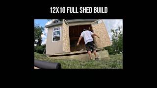 12x10 Full Shed Build on the Greatest Shed Base I've Seen for a Hill