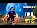 Top 10 mythbusters in freefire battleground  freefire myths 271