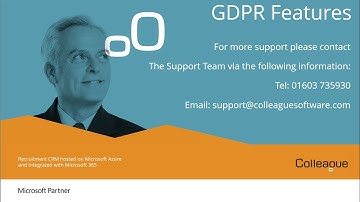 Colleague - GDPR Features