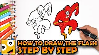 Drawing for kids How to Draw The Flash Simple | Drawing for kids | D4K