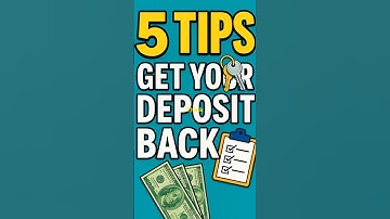 5 Hacks to Get 100 % of Your Security Deposit Back 💰