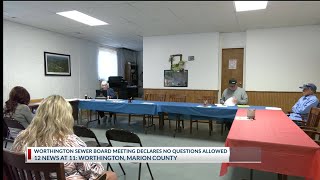 Worthington mayor declares 'no questions' at sewer board meeting