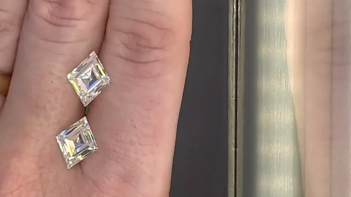 Preview of (Top-Bottom) 1.71ct  & 1.62ct white moi...