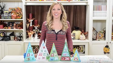 Advent Calendar Trees SVG Kit - Assembly Tutorial