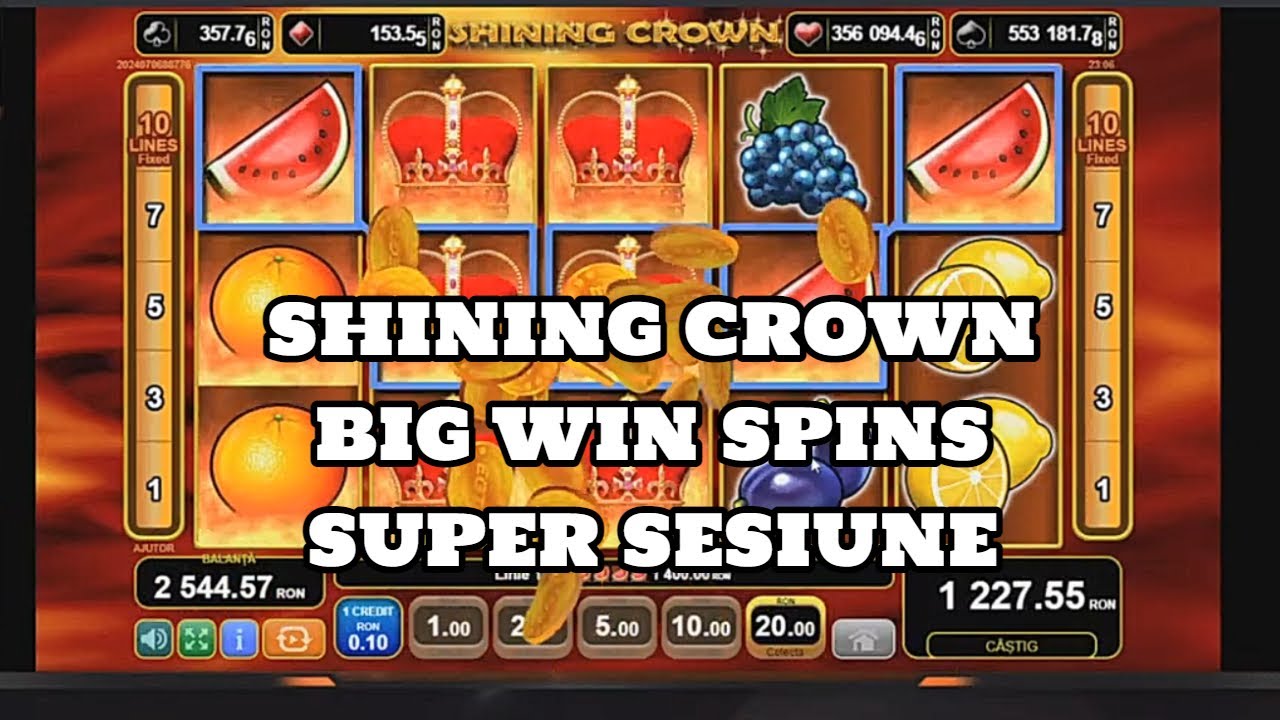 SHINING CROWN BIG WIN SPINS - YouTube