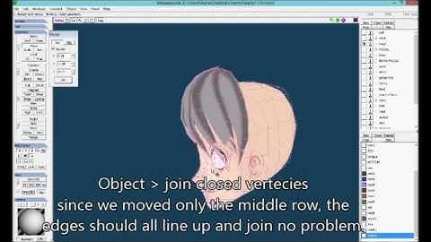 How to texture hair using Unfold3d & Metasequoia