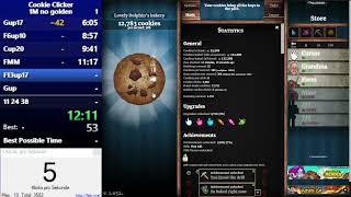 Cookie Clicker 1M in 22 56 no golden cookies left click